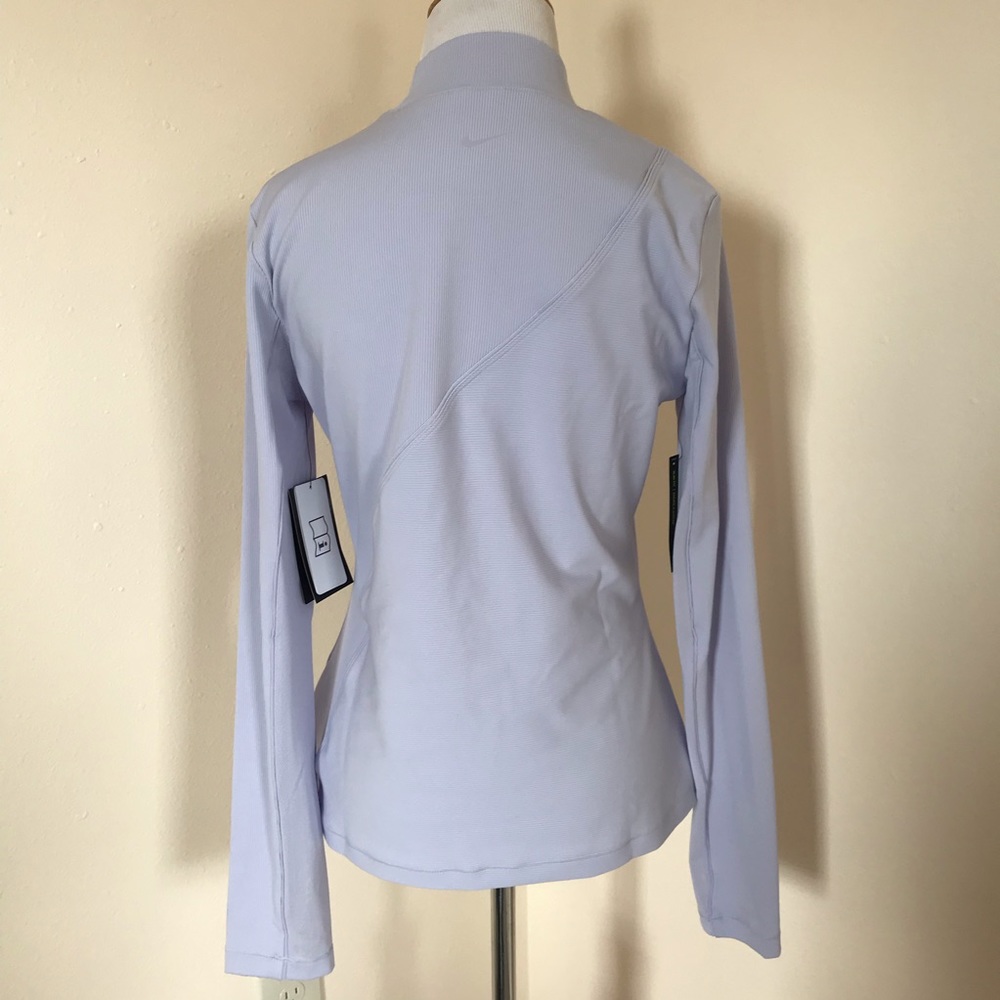 NEW Nike Women’s Long Sleeve Ribbed long sleeve pastel lilac Top - Picture 6 of 7